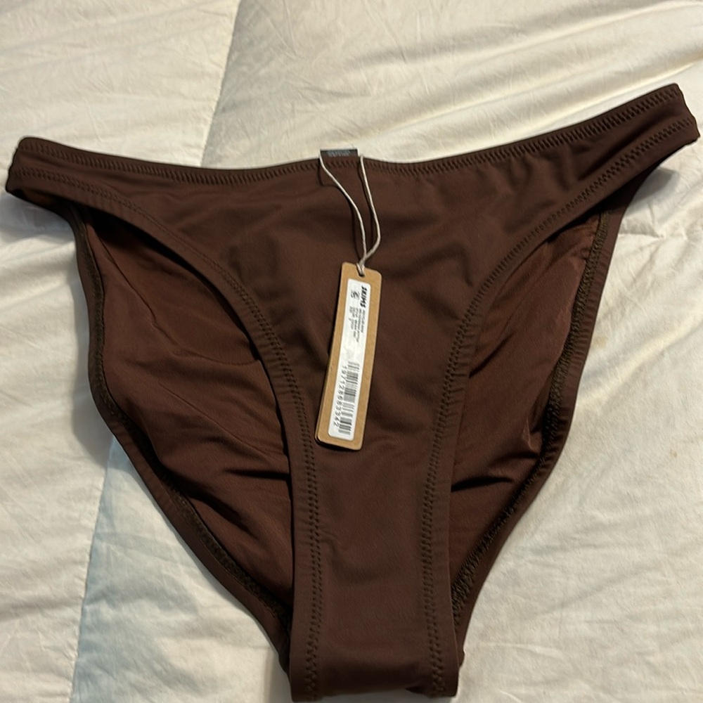 Recycled swim bottom mid coverage